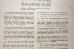 Use of Digital Computer Software Packages - The Stock Control System - Extract from The State Engineer. Vol 2 no. 1 November 1968