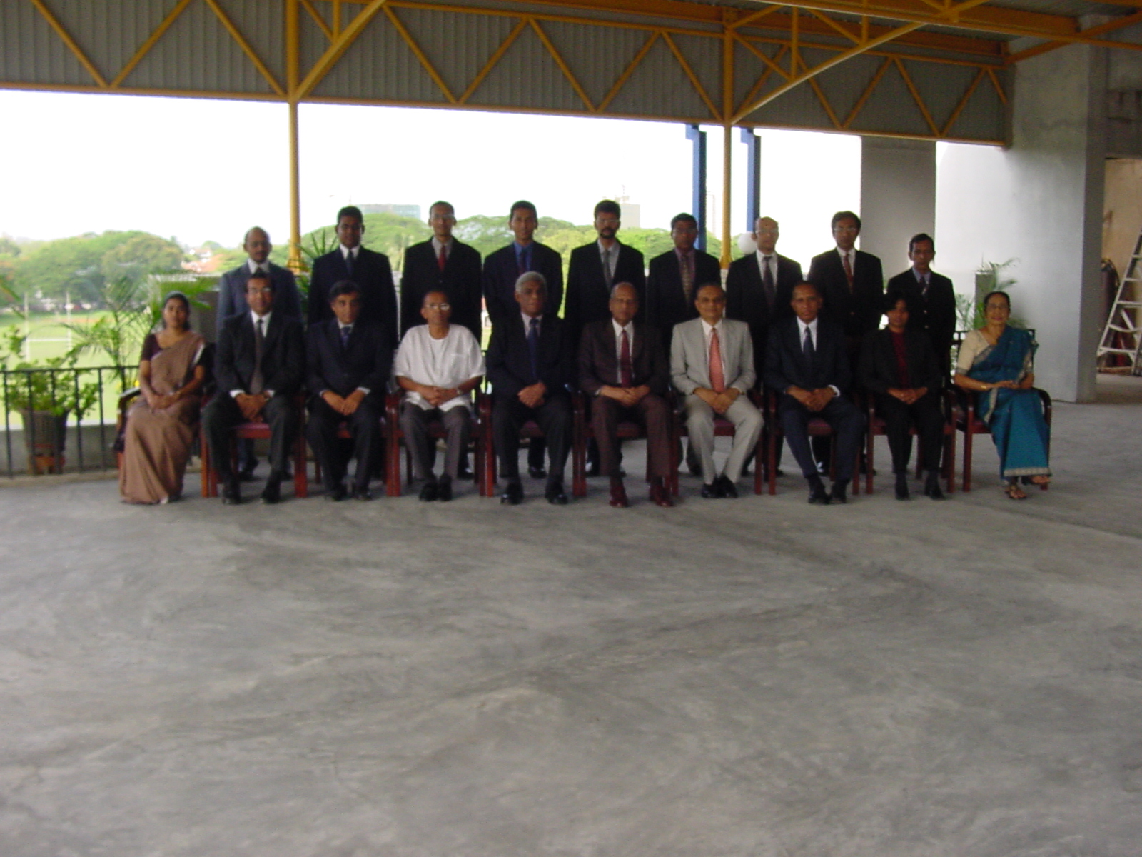 The Board of Management of the University of Colombo School of Computing after the last meeting of the Board, May 2004 attended by Prof. Samaranayake as Director
