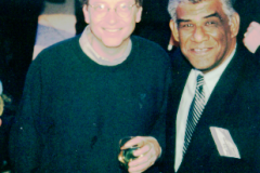 With Bill Gates, Seatle 1997 when Prof Samaranayake requested Microsoft to implement Sinhala in their OS