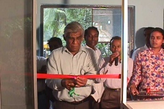The opening of the first Telecentre in Sri Lanka at Kahawatte Sarvodaya Centre. Prof. Samaranayake inaugurating the Telecentre