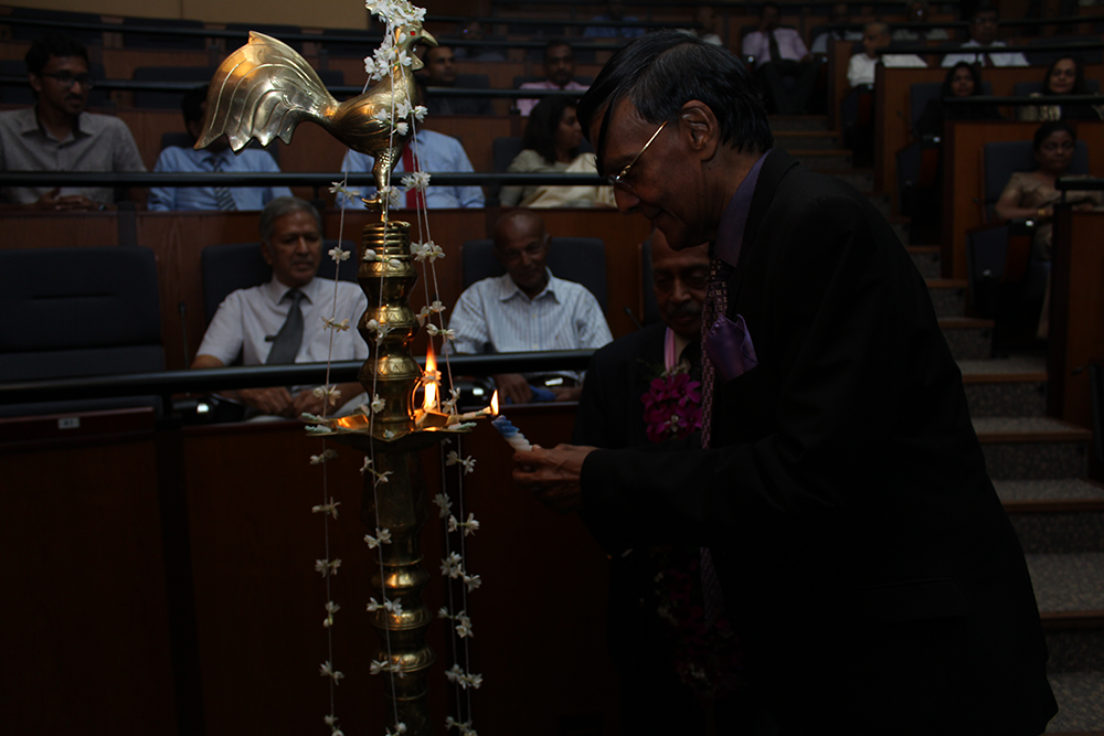 Lighting oil lamp - Prof. Mohan Munasinghe